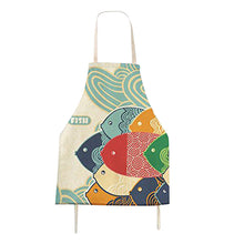 Load image into Gallery viewer, FirstKitchen Cartoon Pattern Aprons Cotton Canvas Women Apron Chef Kitchen Cooking Pinafore Great Gift for Girls and Daughter (Kids)