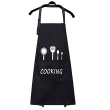 Load image into Gallery viewer, FirstKitchen Aprons for Women,Waterproof and Adjustable Women&#39;s Kitchen Apron Cooking Baking Garden Chef Apron with Pocket Great Gift for Christmas,Mother and Friends (Black)