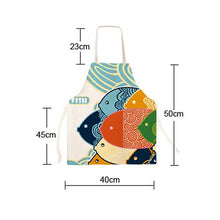 Load image into Gallery viewer, FirstKitchen Cartoon Pattern Aprons Cotton Canvas Women Apron Chef Kitchen Cooking Pinafore Great Gift for Girls and Daughter (Kids)