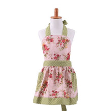 Load image into Gallery viewer, FirstKitchen  Lovely Classic Style Pink Floral Parent-Child Apron Women&#39;s Cooking or Baking Apron with 2 Pockets Mama &amp; Kid Girl Apron Great Gift For Wife Daughters Ladies