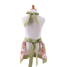 Load image into Gallery viewer, FirstKitchen  Lovely Classic Style Pink Floral Parent-Child Apron Women&#39;s Cooking or Baking Apron with 2 Pockets Mama &amp; Kid Girl Apron Great Gift For Wife Daughters Ladies